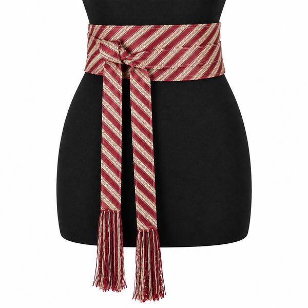 Rimal Striped Tassel Belt