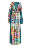 Block Print Belted Abaya