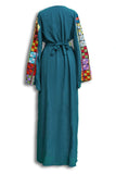 Block Print Belted Abaya