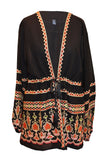 Chiffon Embroidered Cardigan