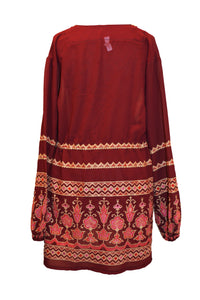 Chiffon Embroidered Cardigan