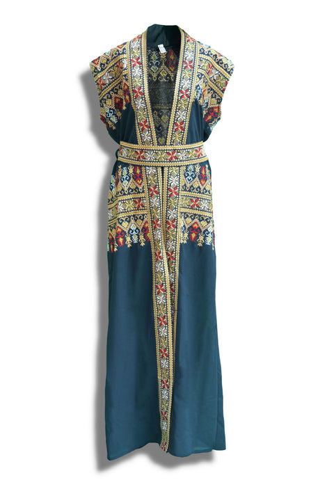 Embroidered Maxi Vest