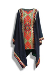 Block Embroidered Top