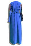 Block Print Belted Abaya