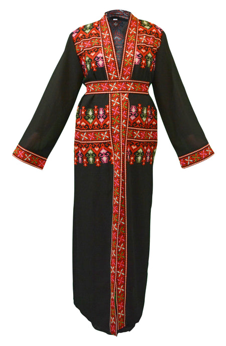 Block Print Open Abaya